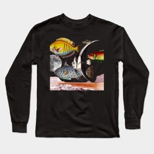 Fish World Collage Long Sleeve T-Shirt